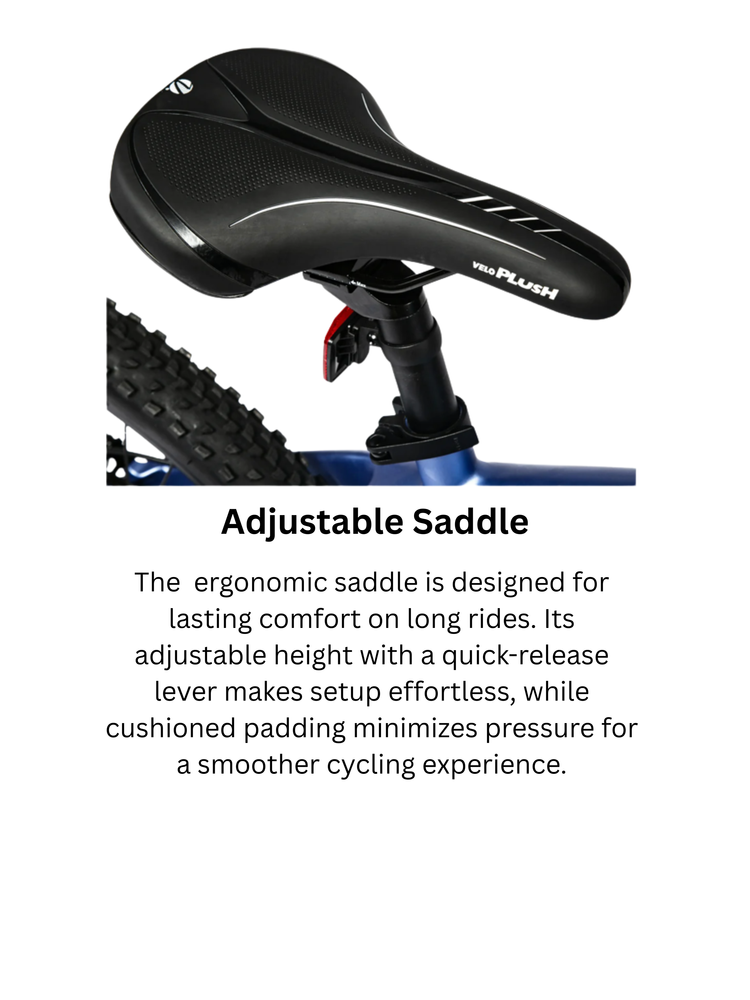 Black adjustable bike saddle designed for comfort and smooth cycling.