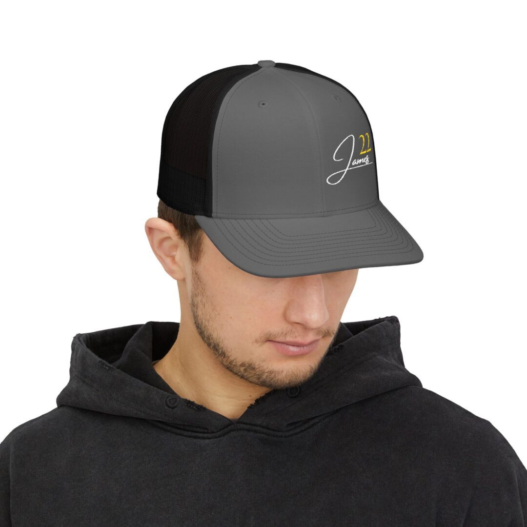 James 22 Snapback Trucker Cap | Embroidered - Image 27