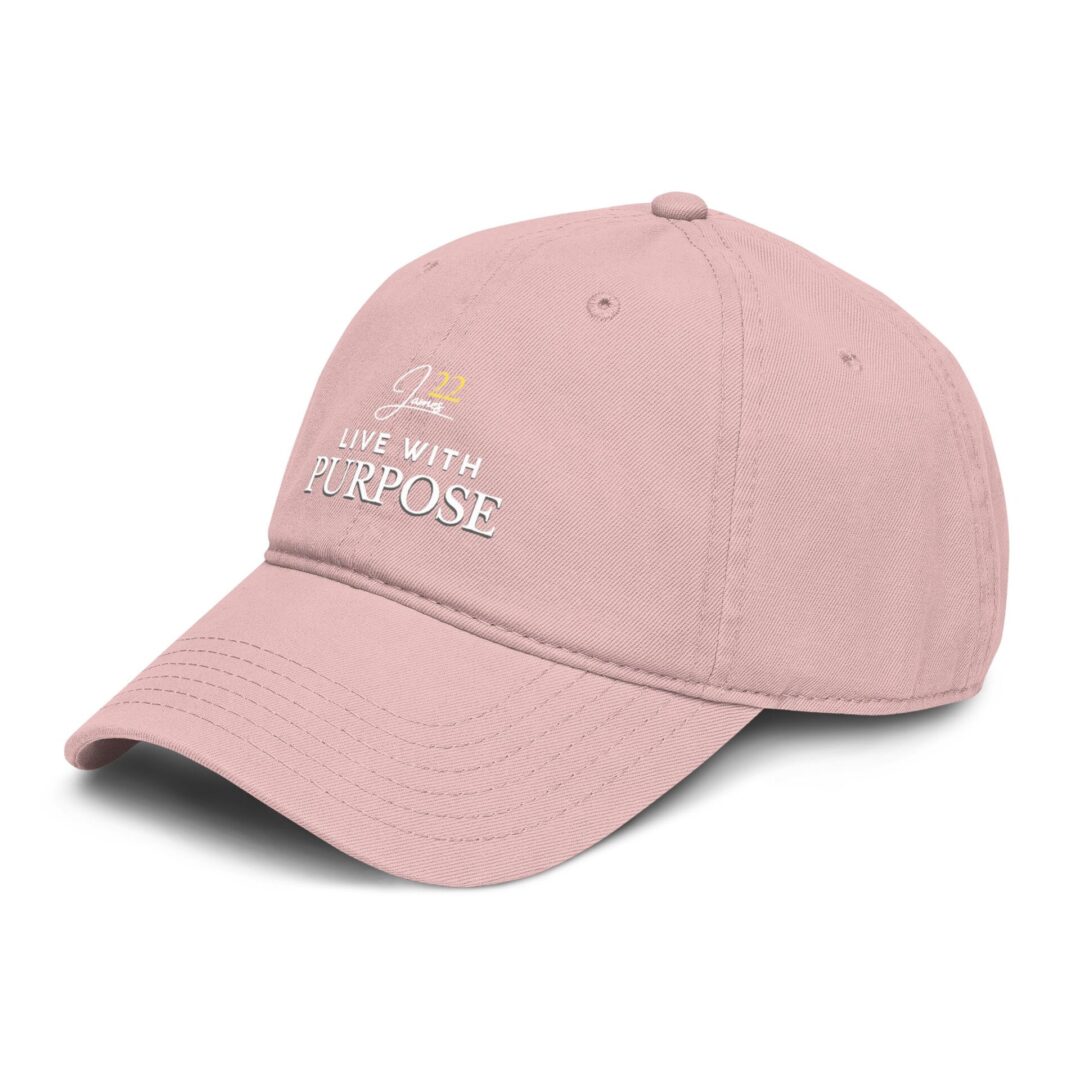 Live With Purpose baseball cap | Inspirational script logo, James 22 - Image 30