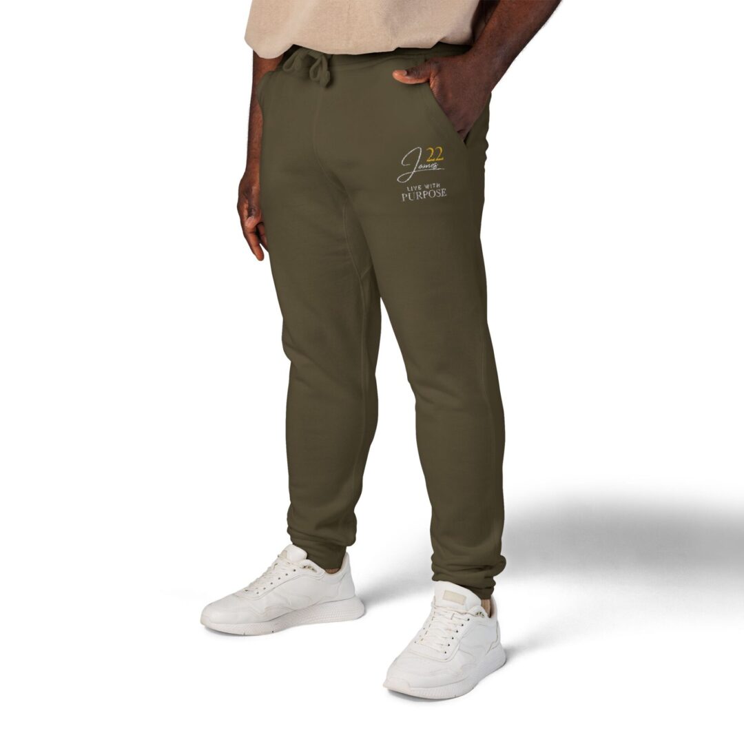 James 22 Live With Purpose Sweatpants, Embroidered - Image 7