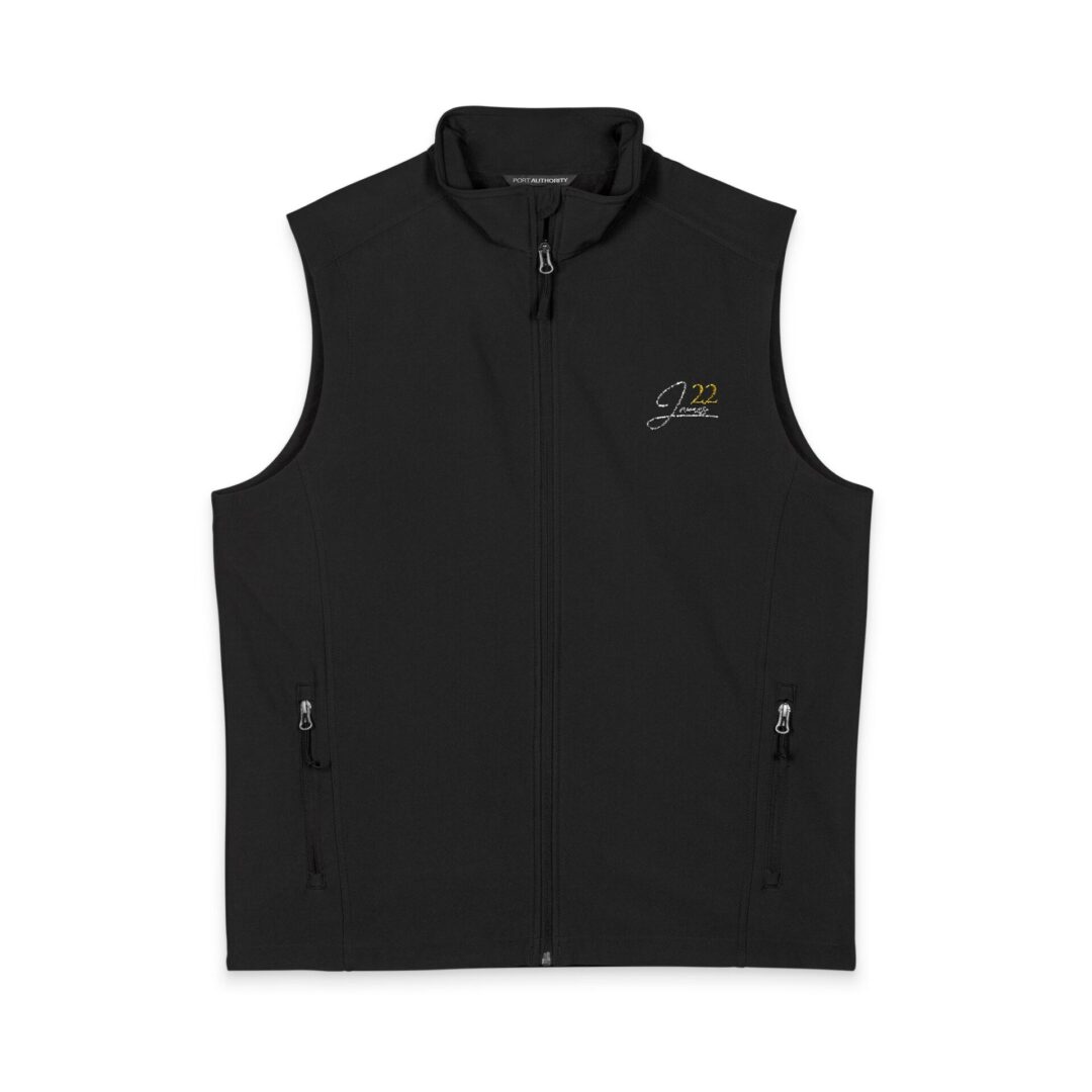James 22 Vest | Soft Shell Vest, Embroidered Chest Logo