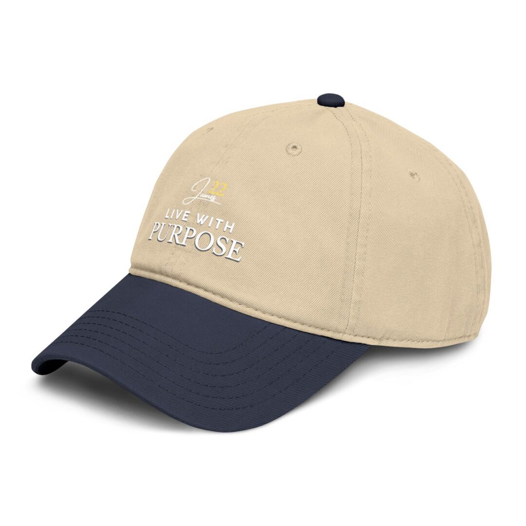 Live With Purpose baseball cap | Inspirational script logo, James 22 - Image 24