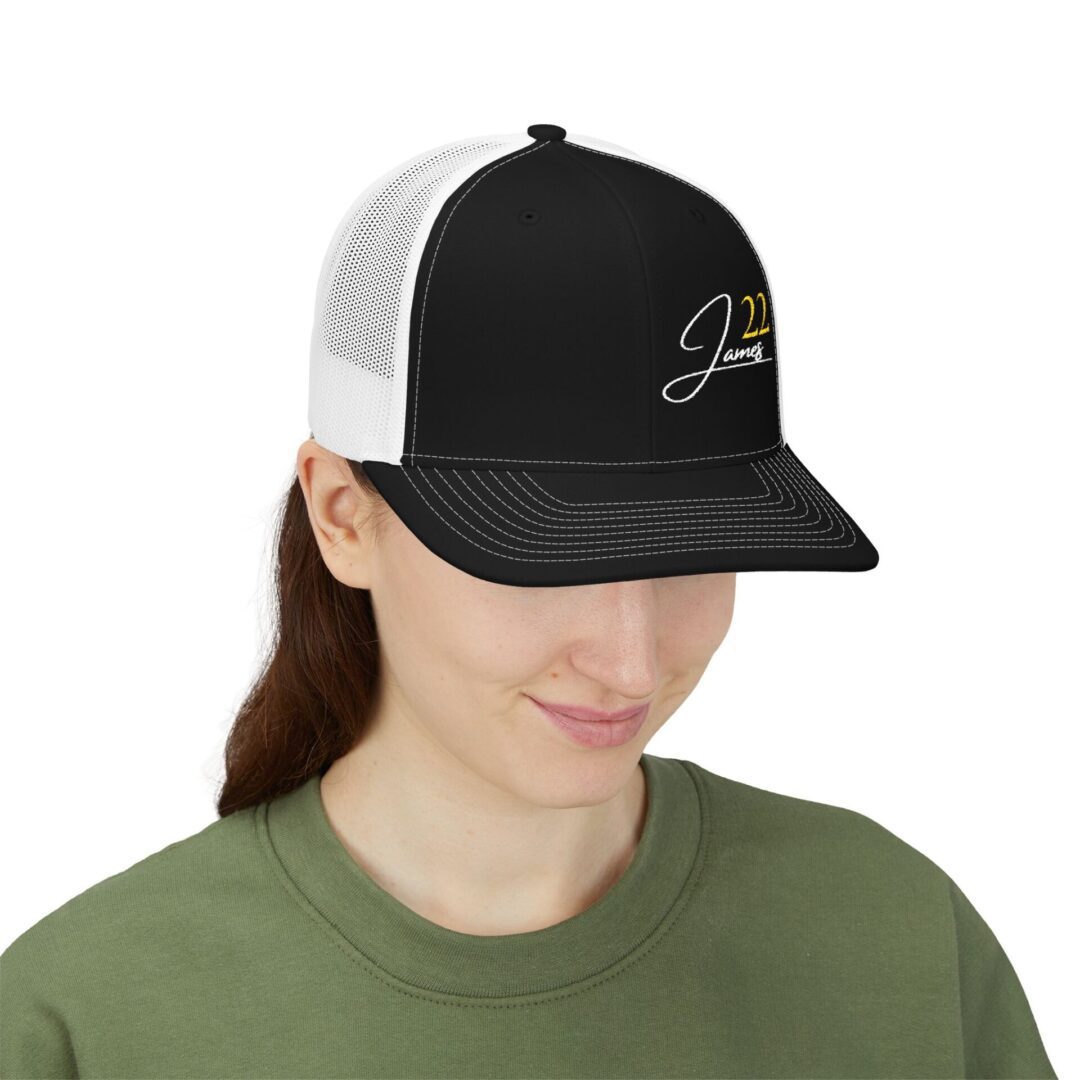 James 22 Snapback Trucker Cap | Embroidered - Image 5