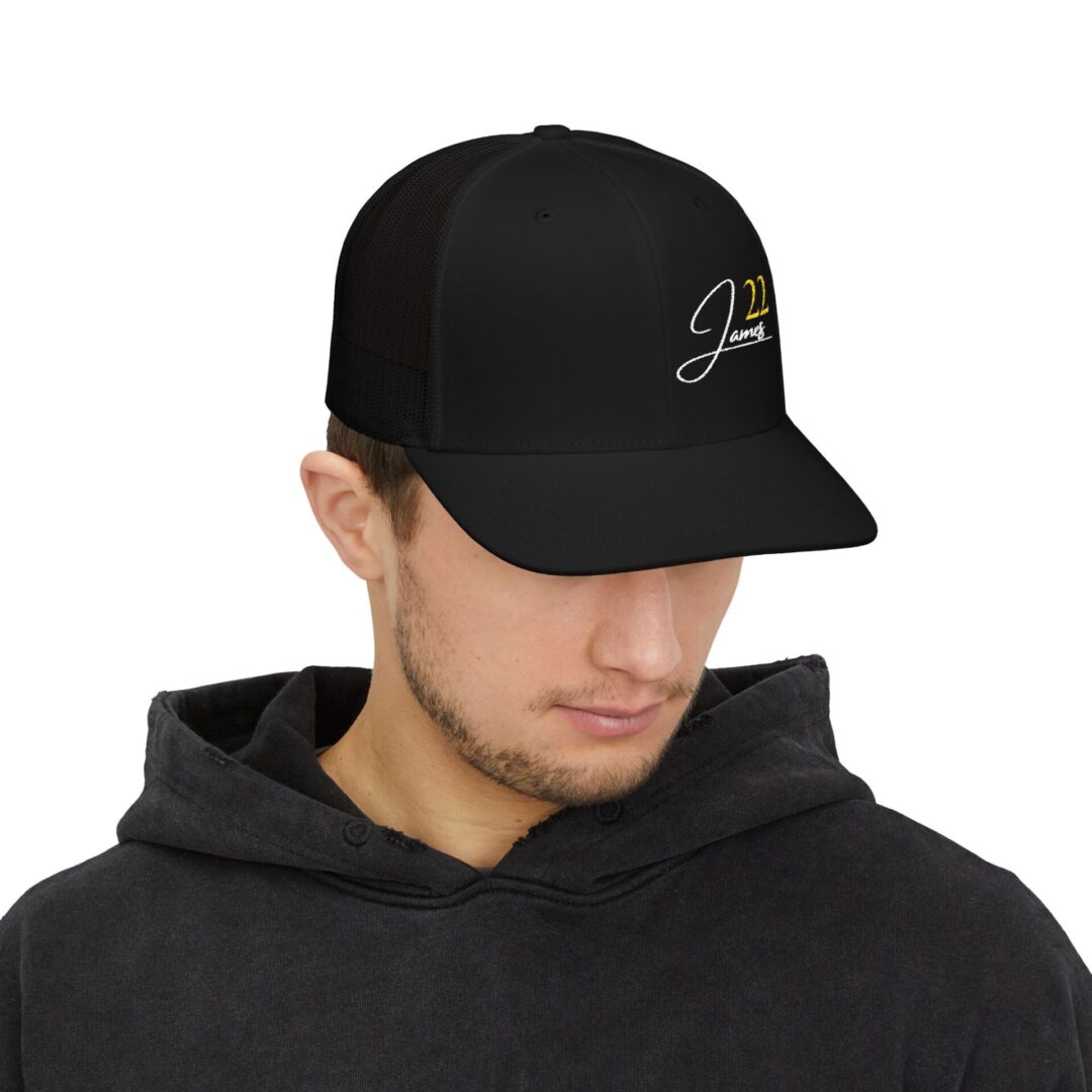James 22 Snapback Trucker Cap | Embroidered - Image 21