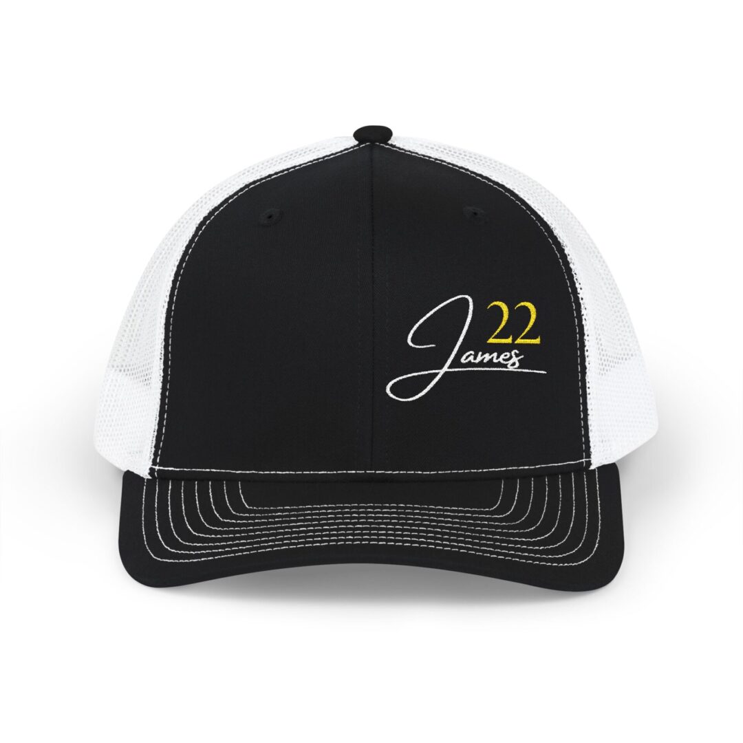 James 22 Snapback Trucker Cap | Embroidered