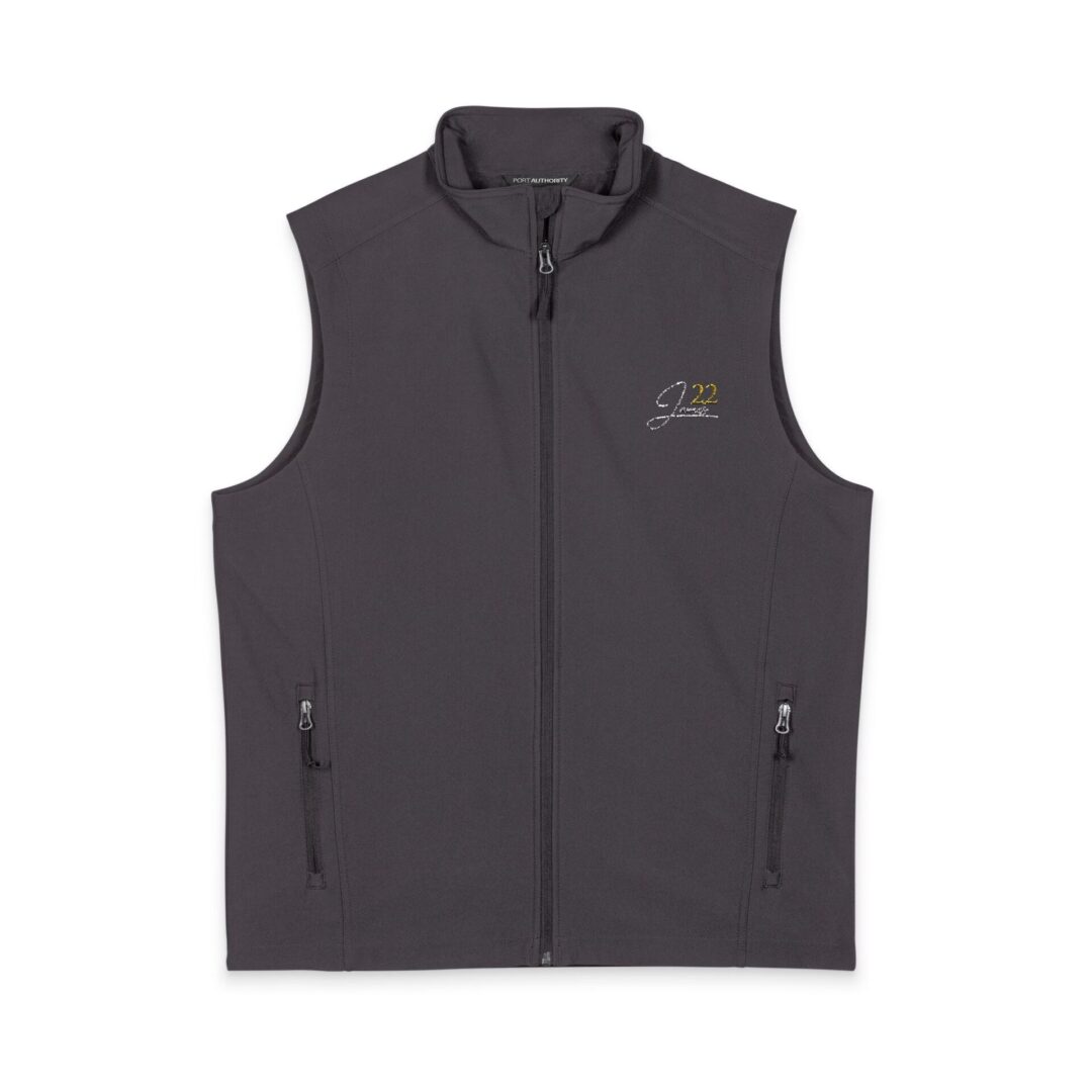 James 22 Vest | Soft Shell Vest, Embroidered Chest Logo - Image 3