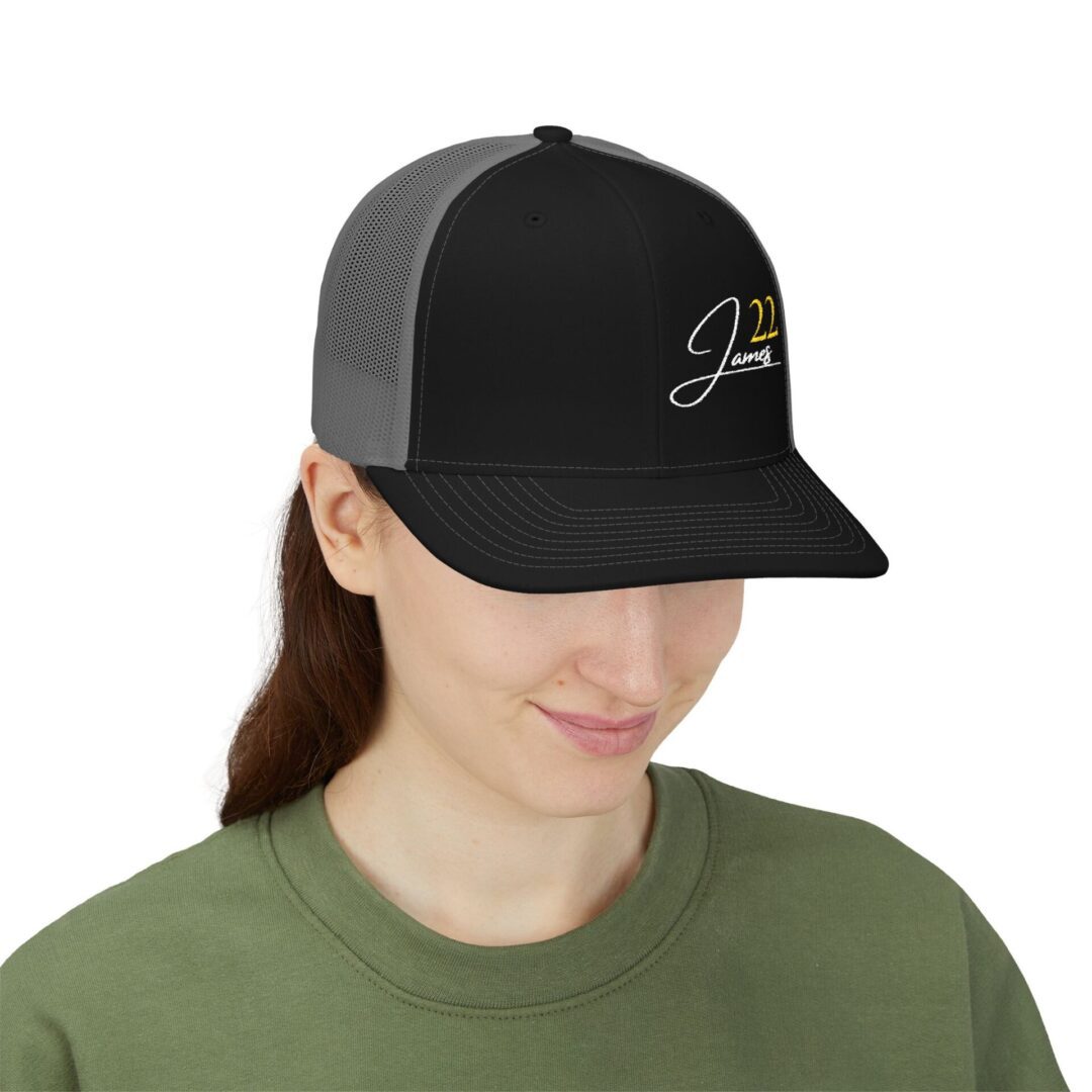 James 22 Snapback Trucker Cap | Embroidered - Image 17