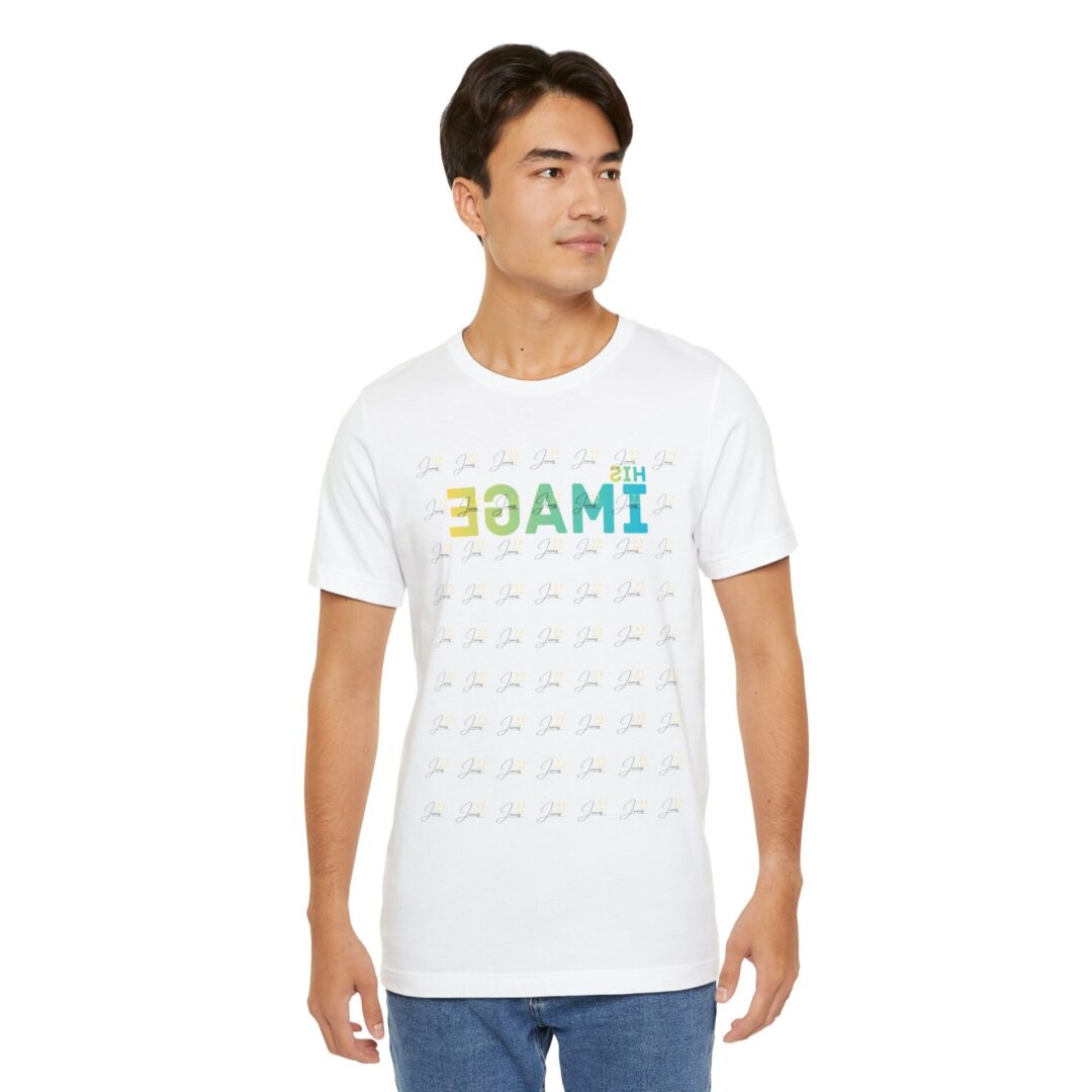 His Image Mirror James 22 T-Shirt | Scripture Faith Tee - Image 5