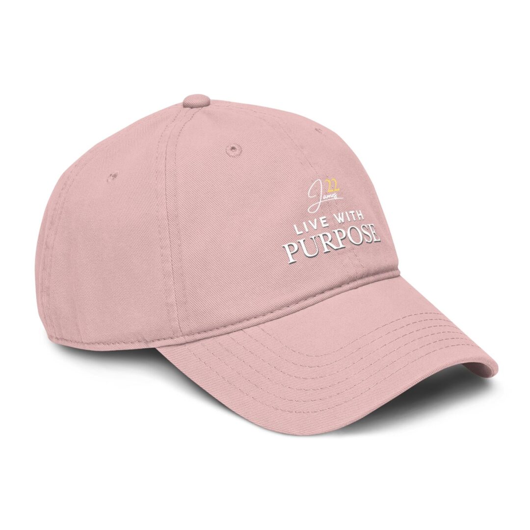 Live With Purpose baseball cap | Inspirational script logo, James 22 - Image 29