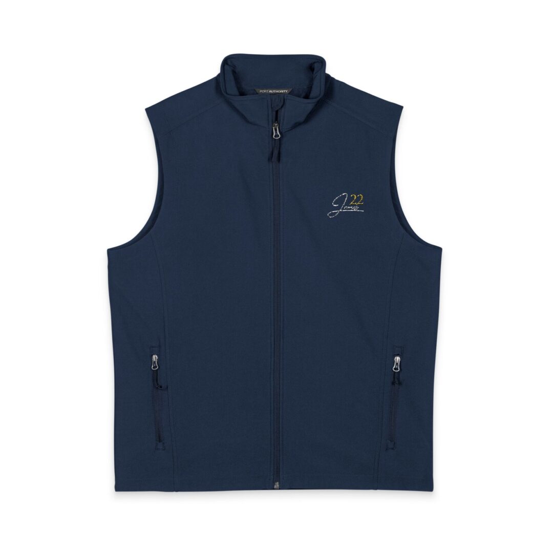 James 22 Vest | Soft Shell Vest, Embroidered Chest Logo - Image 2