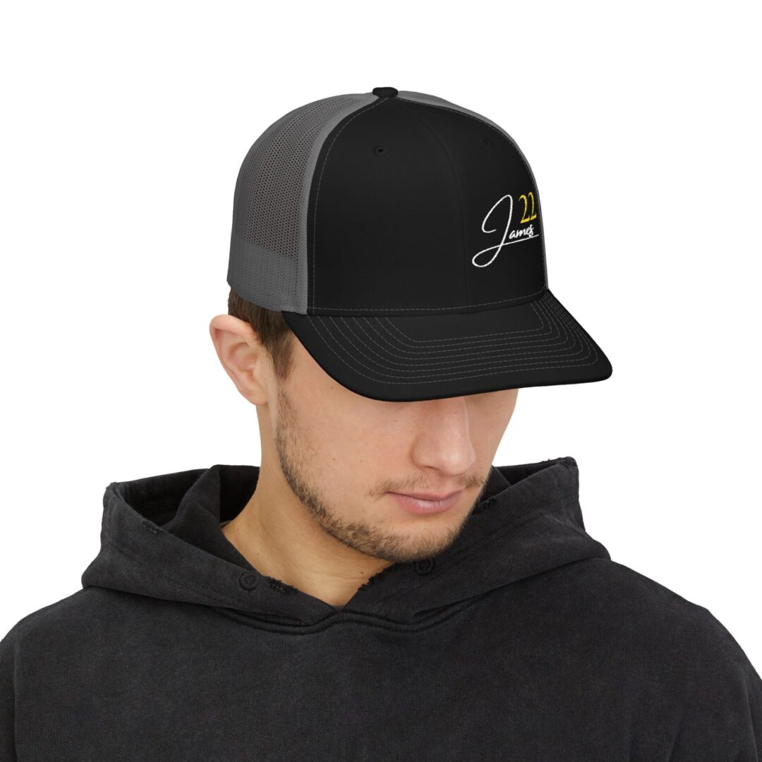 James 22 Snapback Trucker Cap | Embroidered - Image 15
