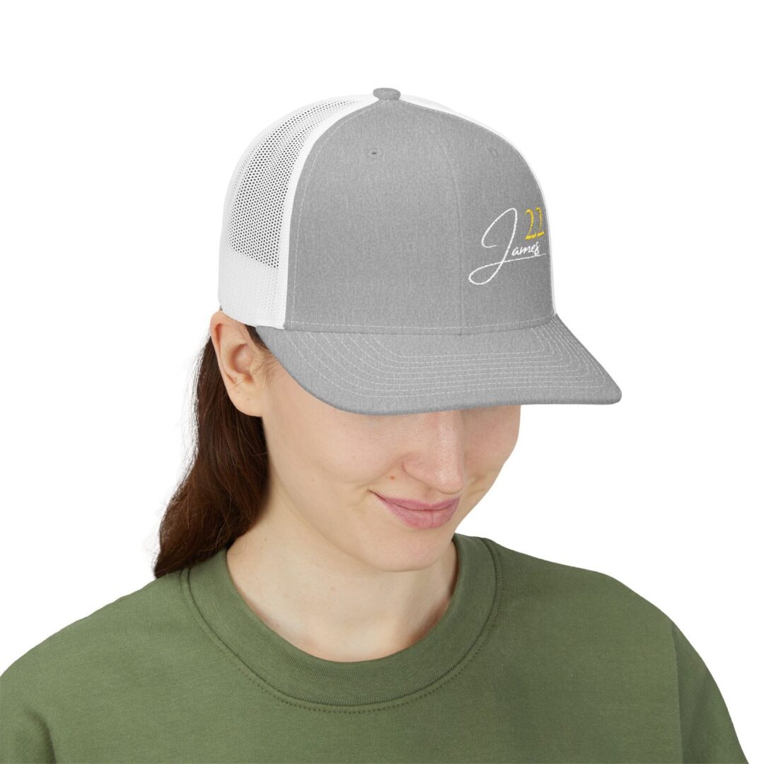 James 22 Snapback Trucker Cap | Embroidered - Image 11