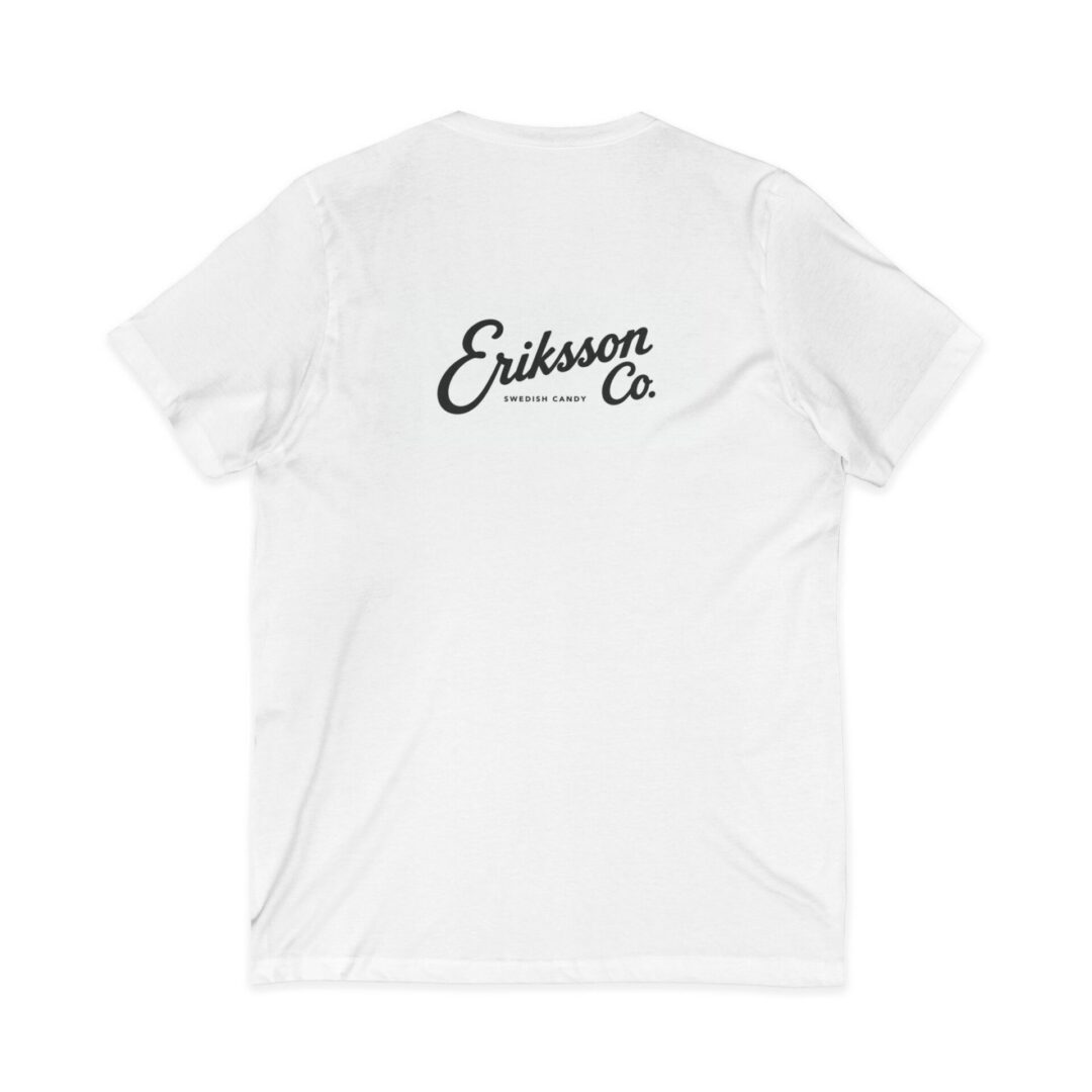 Eriksson Co. Script V-Neck Tee — Minimalist Logo T-Shirt - Image 2