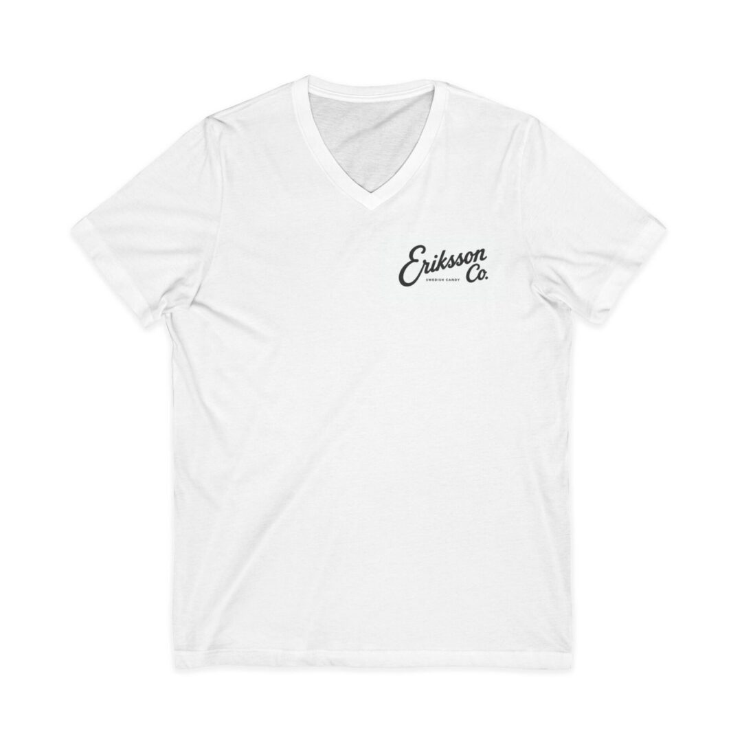 Eriksson Co. Script V-Neck Tee — Minimalist Logo T-Shirt