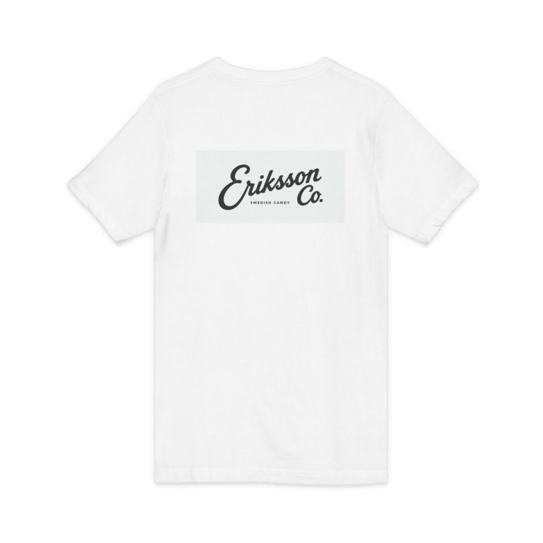 Eriksson Co. Script V-Neck Tee — Minimalist Logo T-Shirt - Image 4
